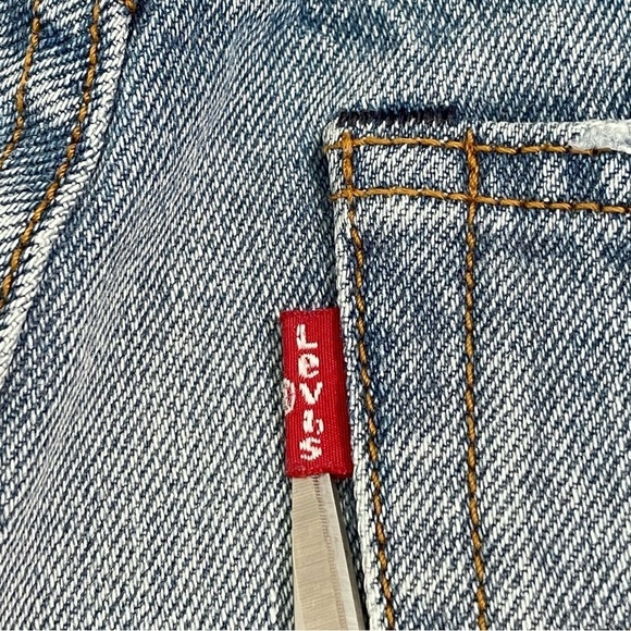 Levi’s Wedgie High Rise Distressed Denim Cutoff Short Havana Affair 26 - 27 - Picture 10 of 12